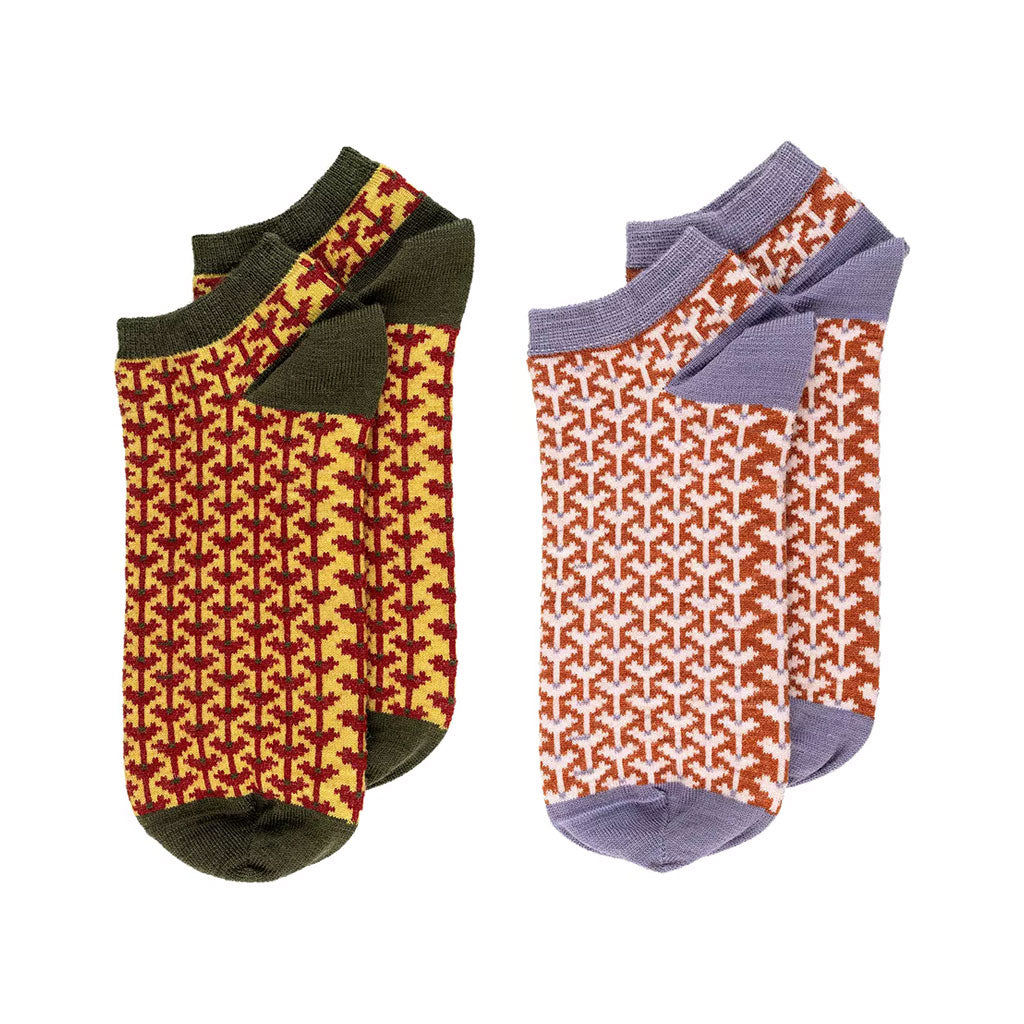 Evelina & Estelle Merino Wool Socks, 2 Pairs at Boston General Store