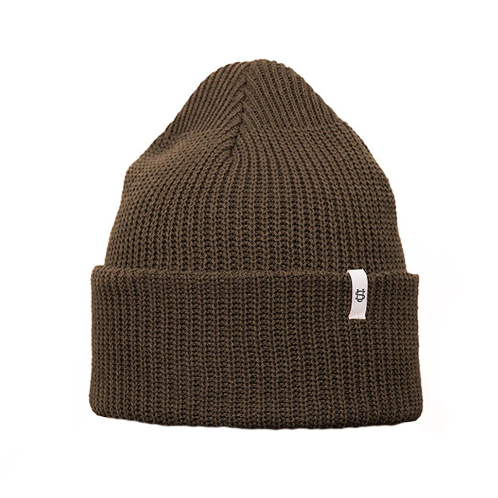 100% Eco-Cotton Watchcap Olive   at Boston General Store