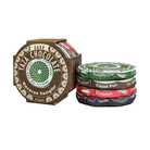 Taza Chocolate Oaxacan Sampler with various flavored chocolate disks on a white background