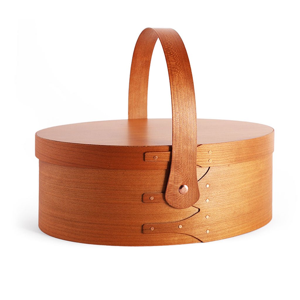 Oval Wood Shaker Box with Handle Boston General Store
