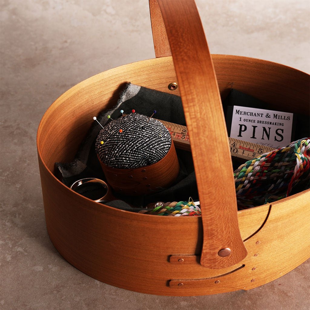 Oval Wood Shaker Box with Handle Boston General Store