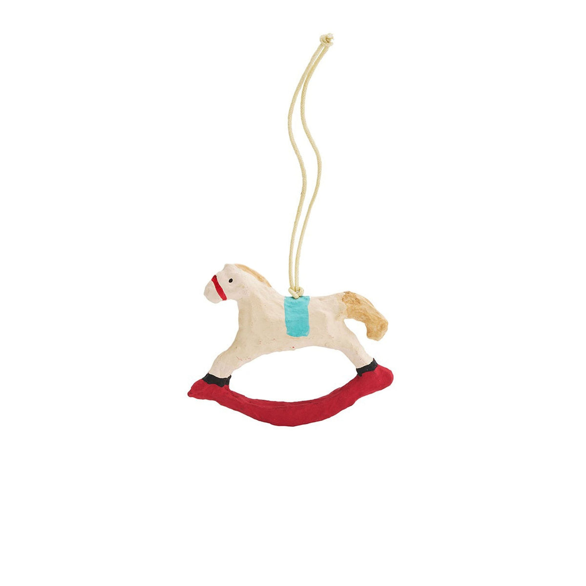 Paper Mache Rocking Horse Ornament Boston General Store