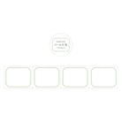 Papier Platz Green Frame Stickers Boston General Store