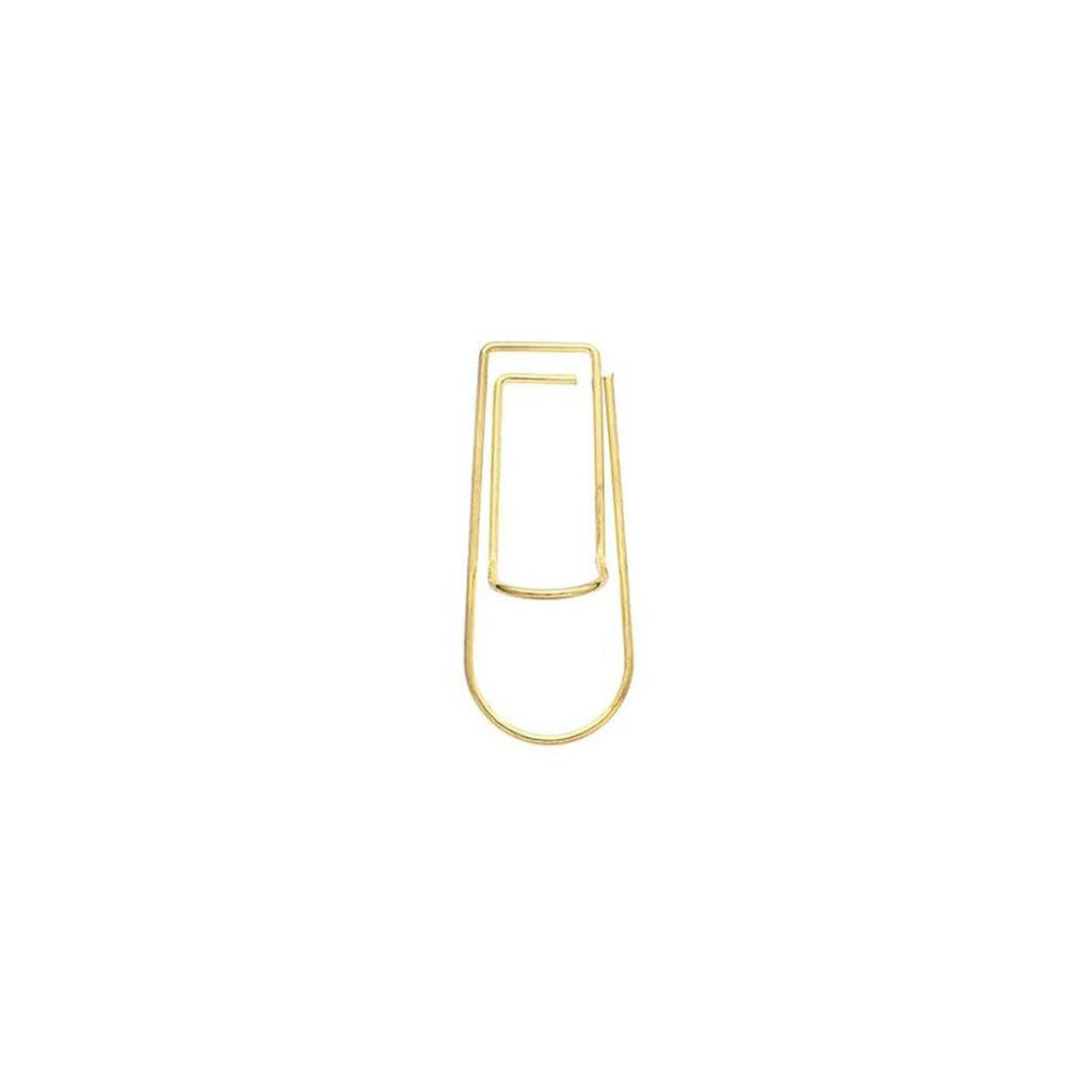 Gold pen clip on white background