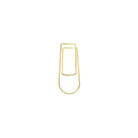 Gold pen clip on white background