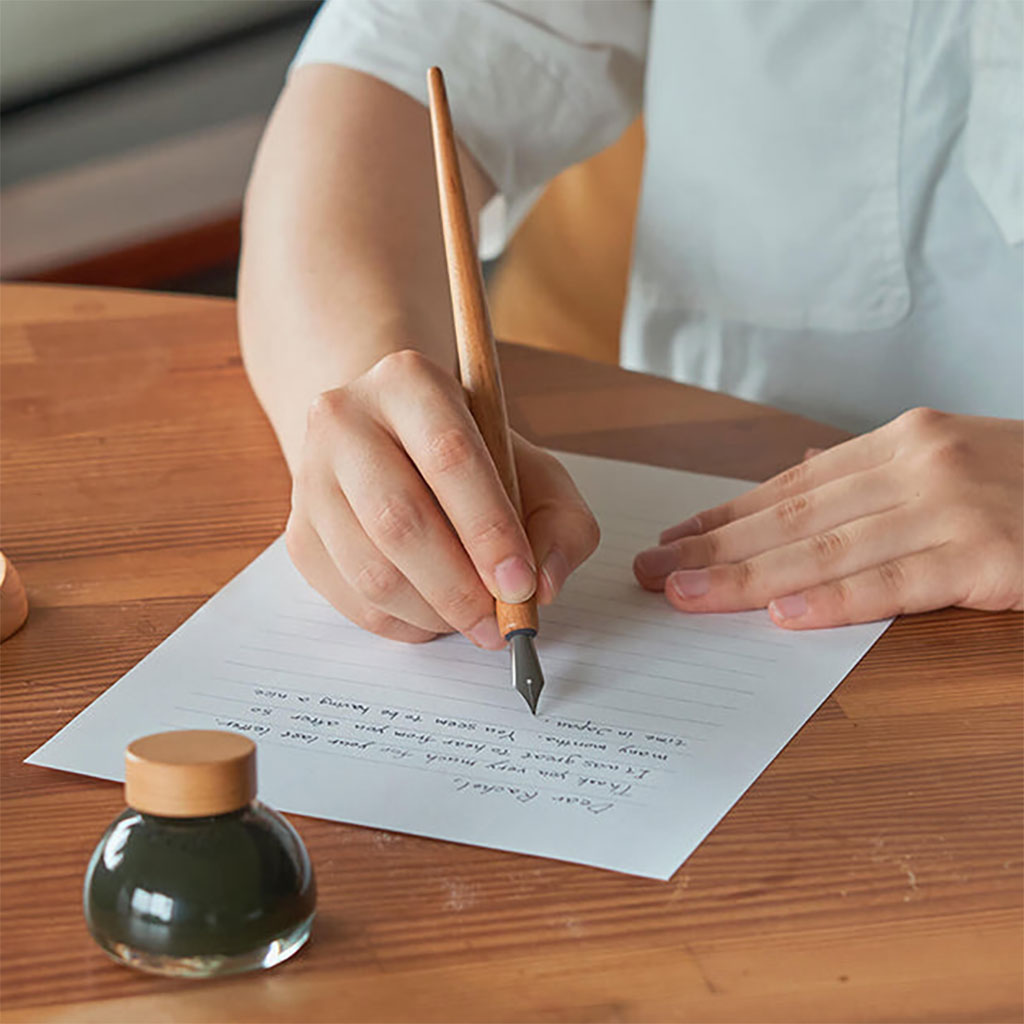 Sakura Wood Pen Rest    at Boston General Store