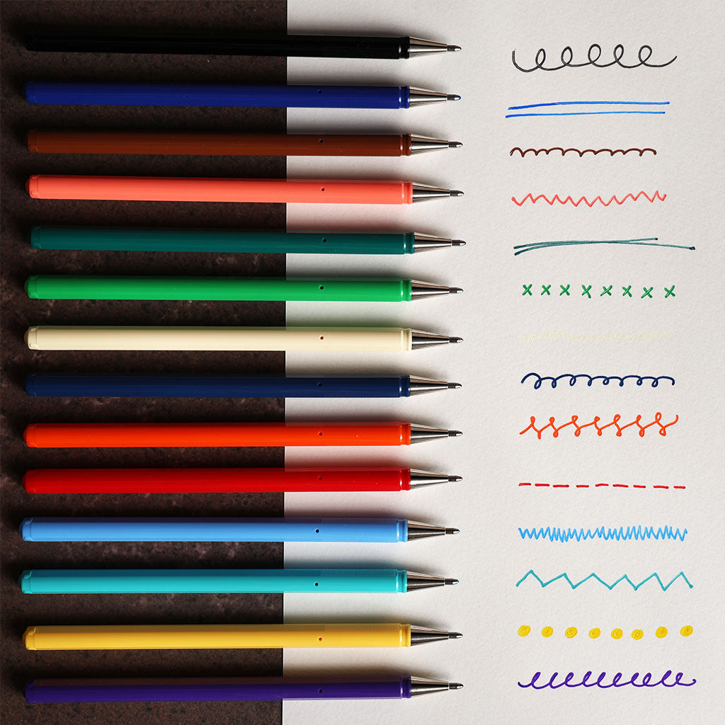 Pentel Mattehop Gel Pen - Complete Set of 21