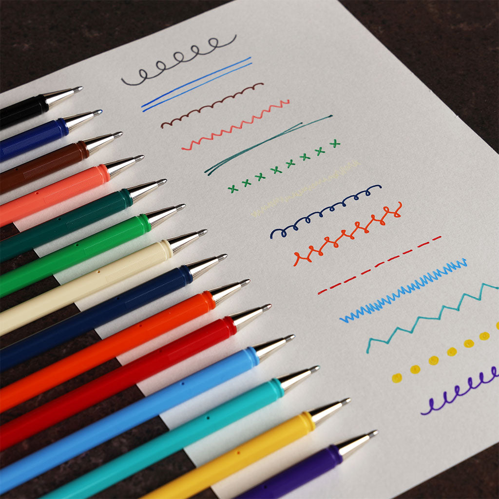 Pentel Mattehop Gel Pen - Complete Set of 21