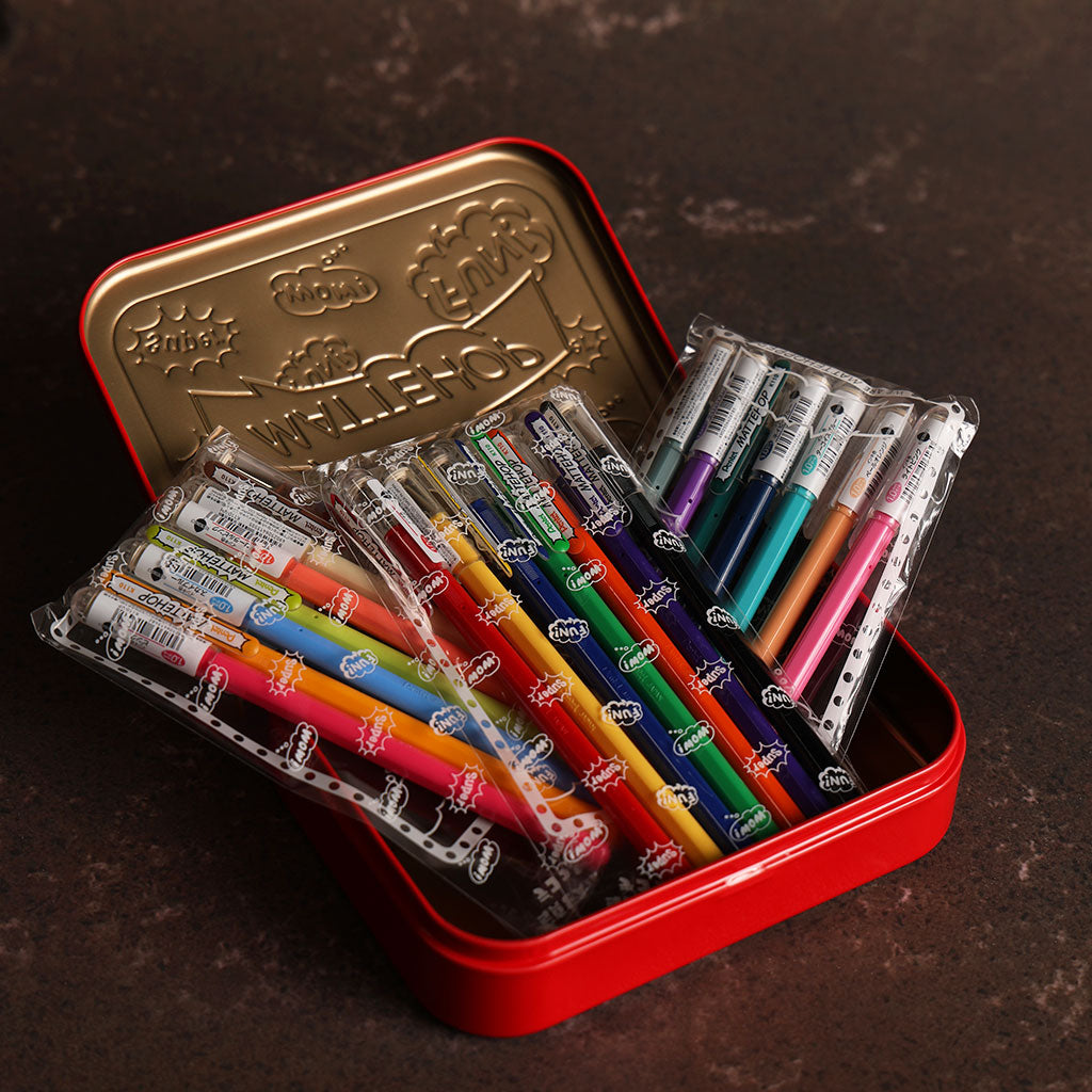 Pentel Mattehop Gel Pen - Complete Set of 21
