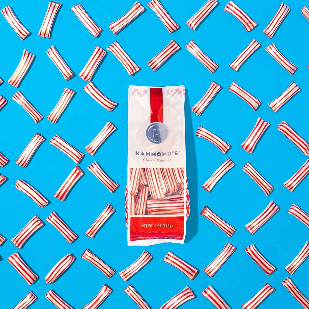 Peppermint Straws Filled with Chocolate Boston General Store