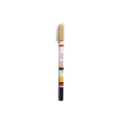 Navy blue and white colorful toothbrush on white background