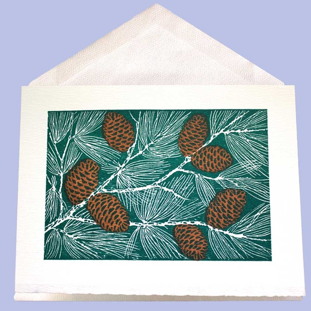 Pinecones Holiday Greeting Card Boston General Store