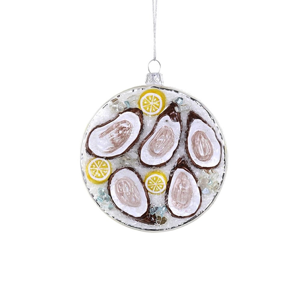 Plated Oyster Glass Ornament Boston General Store