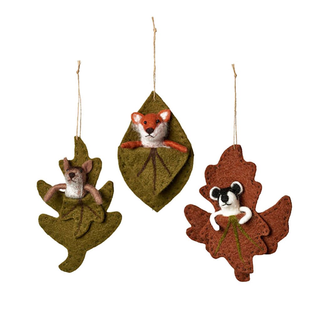 Pocket Leaf Animal Ornament Boston General Store