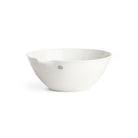 White porcelain bowl on white background.