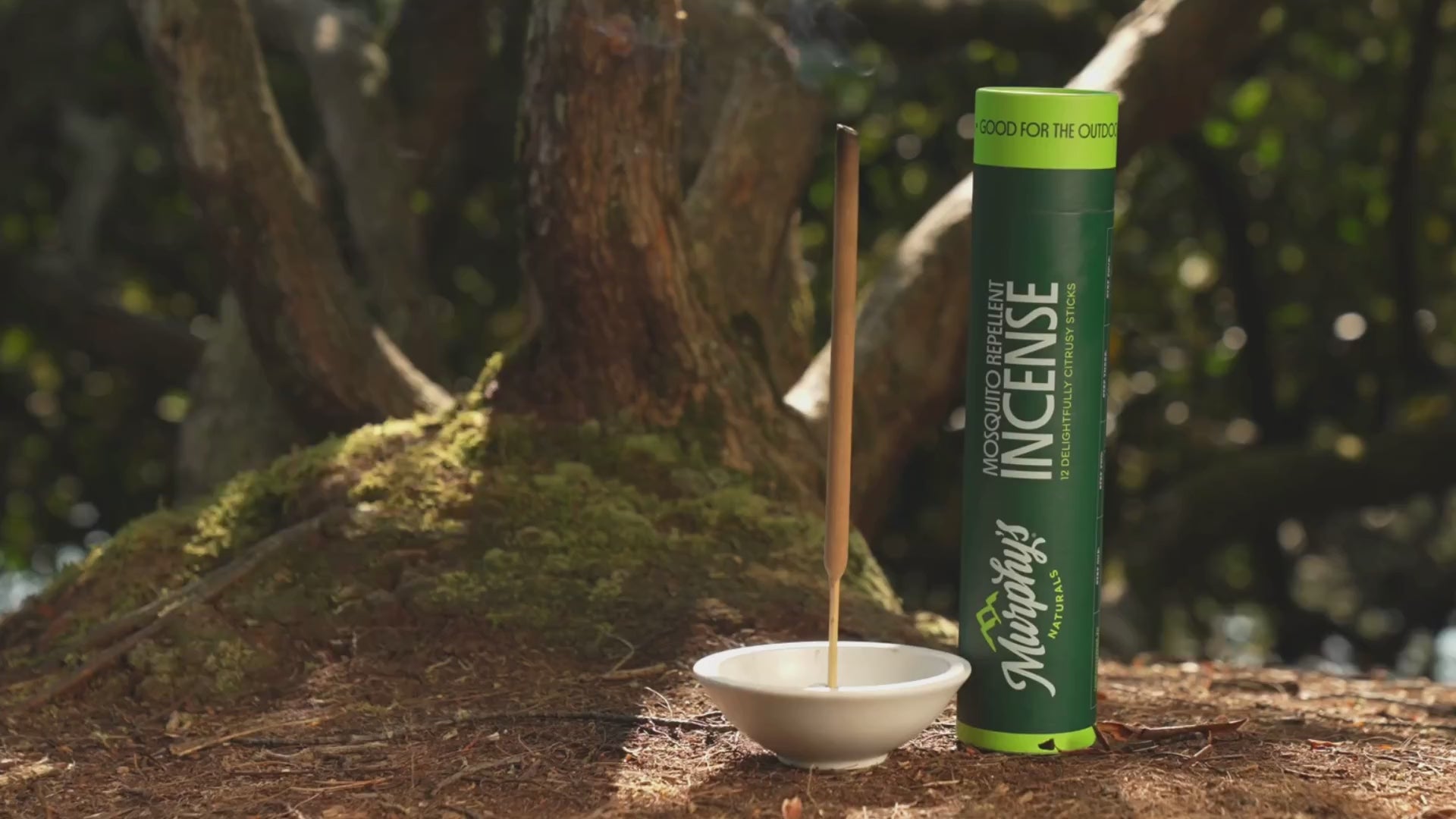 Video showing how to light Murphy's mosquito repellent incense sticks