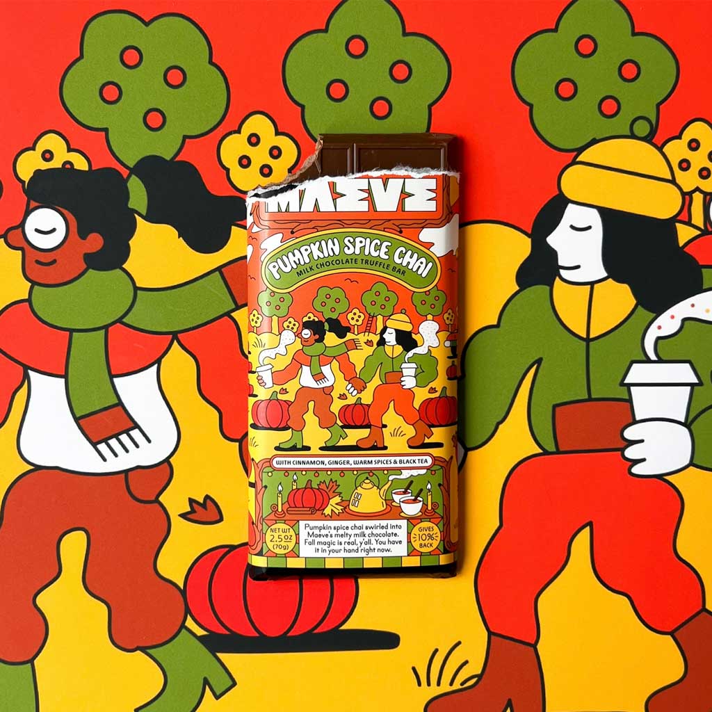 Pumpkin Spice Chai Truffle Chocolate Bar Boston General Store