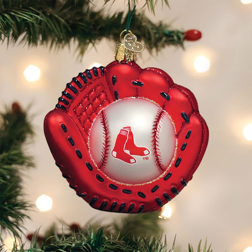 Red Sox Baseball Mitt Ornament Boston General Store