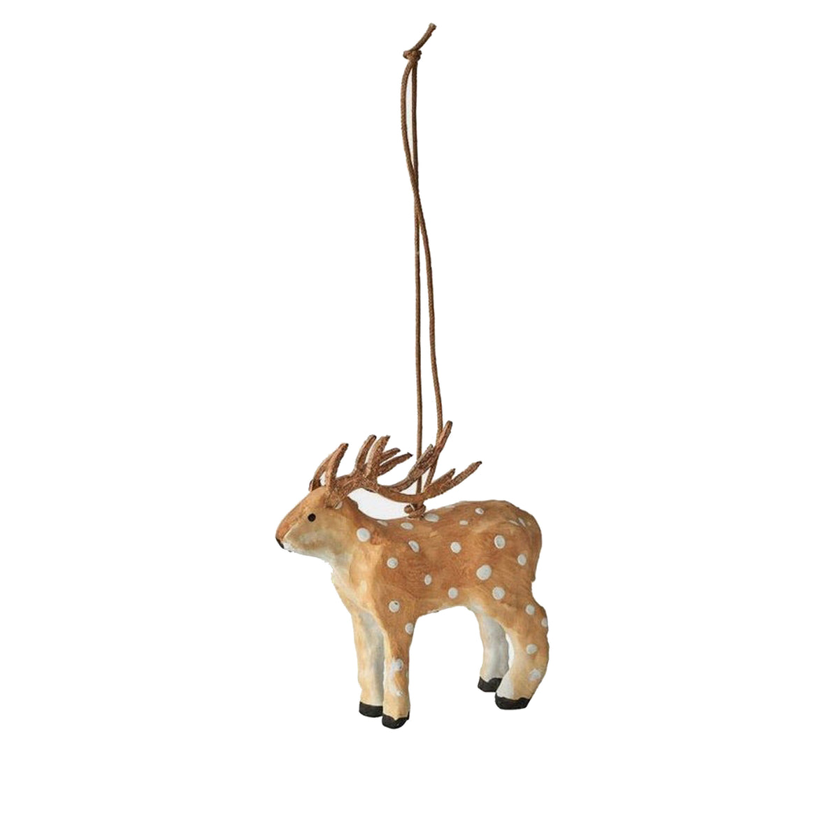 Paper Mache Reindeer Ornament