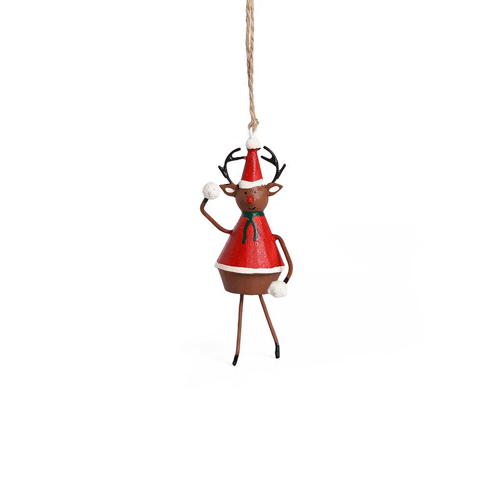 Reindeer with Snowball Ornament Boston General Store