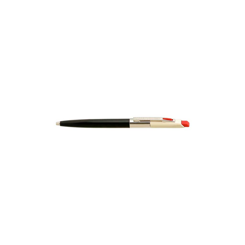 Pen with black and gold accents on a white background