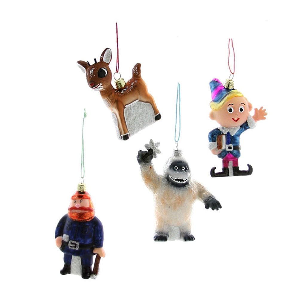 Retro Rudolph Character Glass Ornament Boston General Store