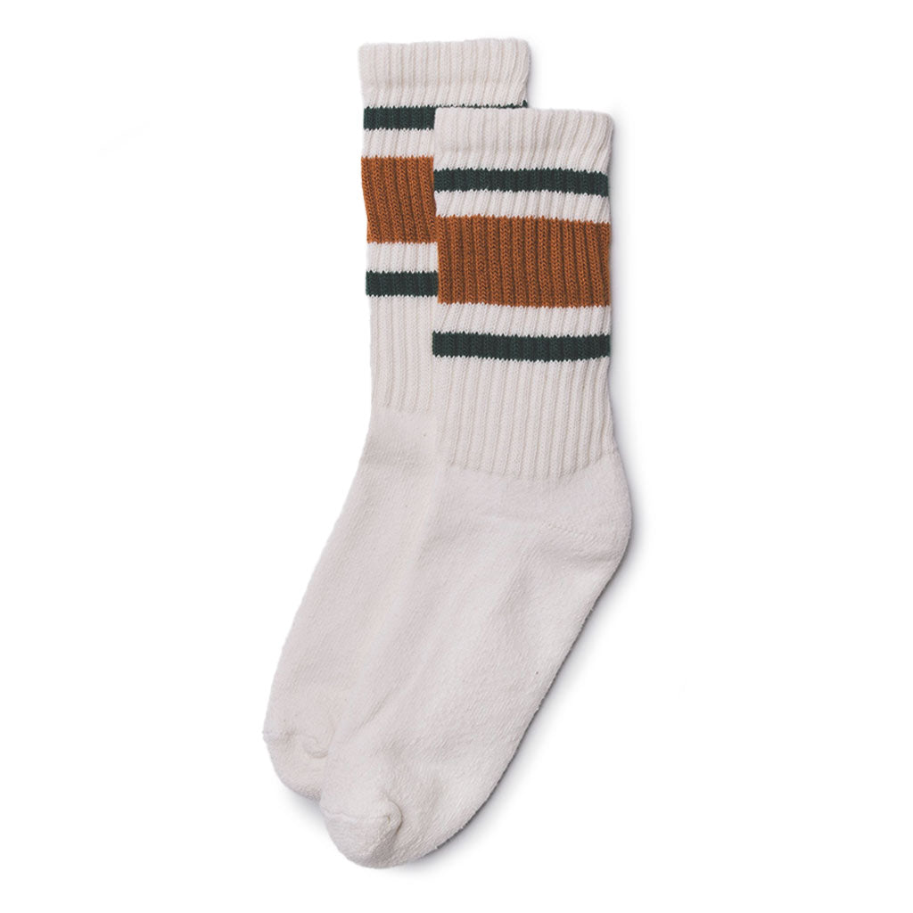 Retro Stripe Sock Texas Orange + Tile at Boston General Store