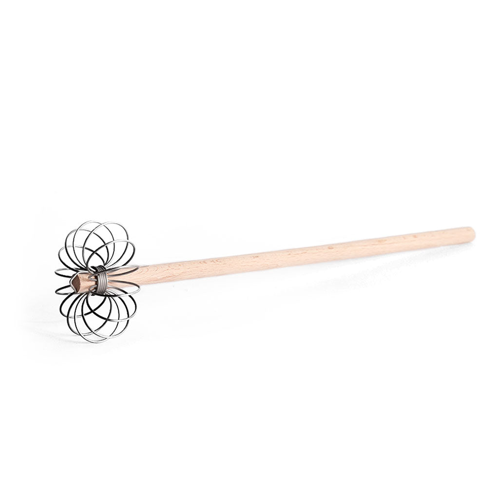 Stainless Steel Whisk with Wooden Handle    at Boston General Store
