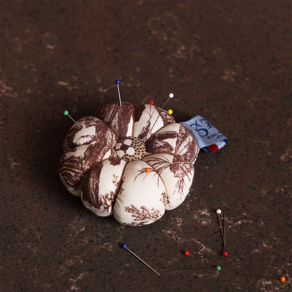 Abreuvoir Brown Fabric Pin Cushion at Boston General Store