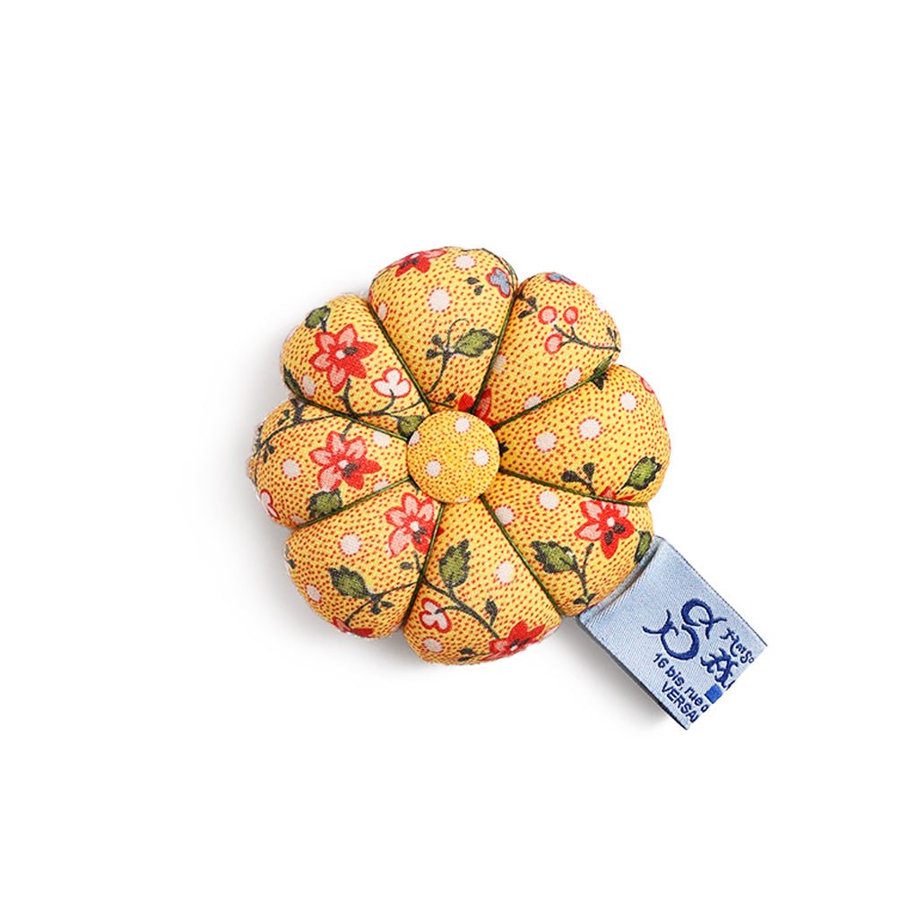 Yellow Coromandel Indienne Pin Cushion at Boston General Store