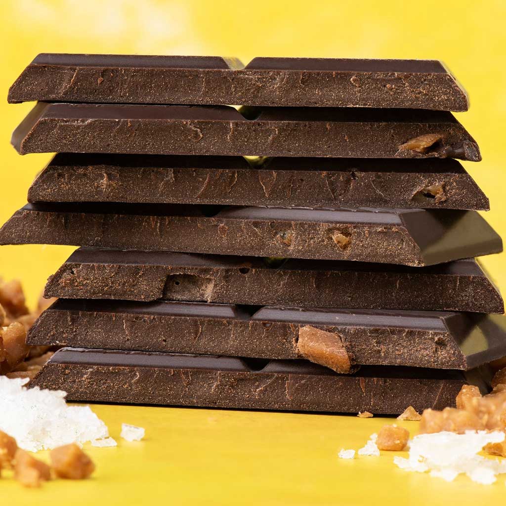 Salted Toffee Crackle Truffle Chocolate Bar at Boston General Store