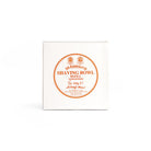 Sandalwood shaving soap bowl refill in packaging on a white background