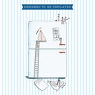 Santa Candy Cane Fridge Card Boston General Store