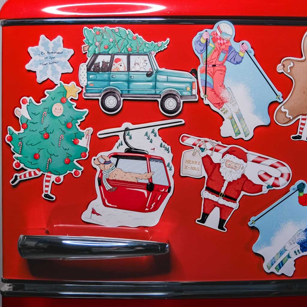 Santa Candy Cane Fridge Card Boston General Store