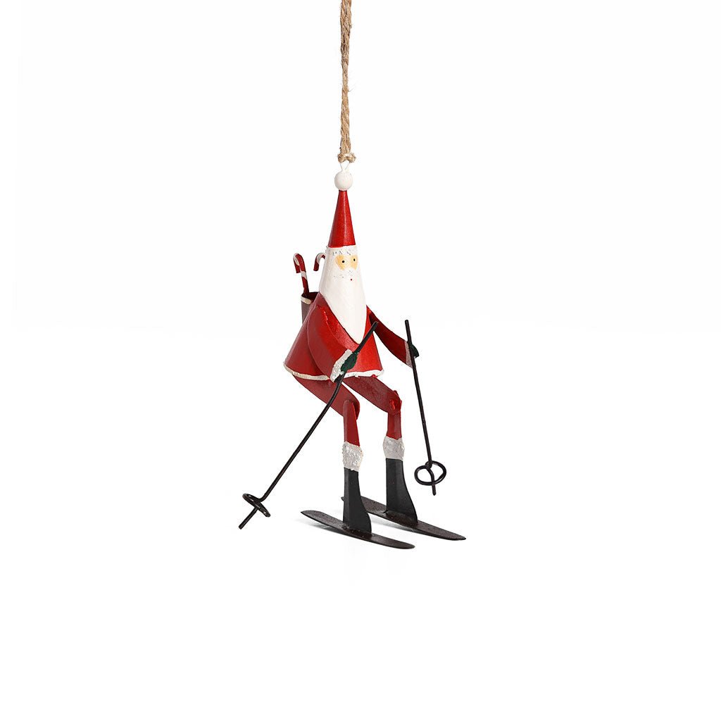 Santa on Skis Ornament Boston General Store