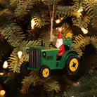 Santa on Tractor Ornament Boston General Store