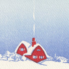 Close-up of letterpress-printed cottage design.