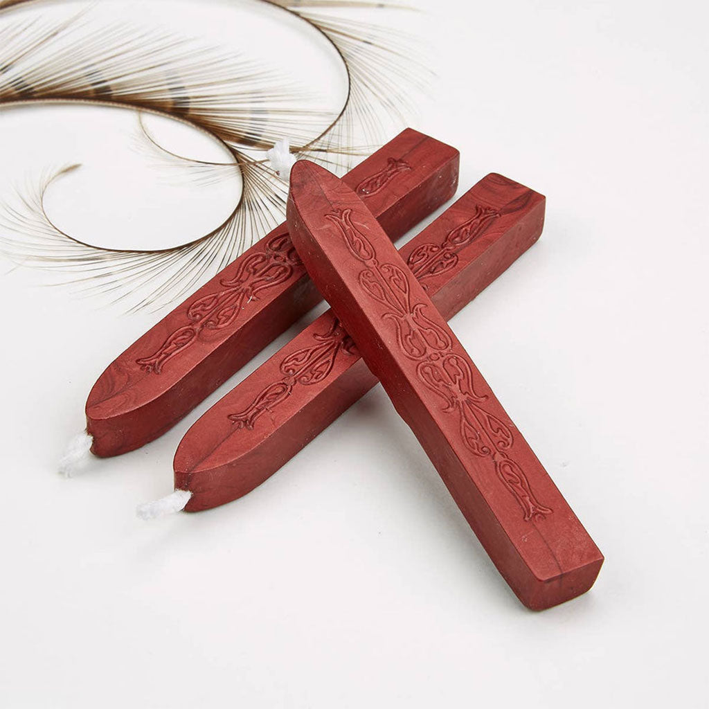 Sealing Wax Sticks with Wick Crimson Red at Boston General Store