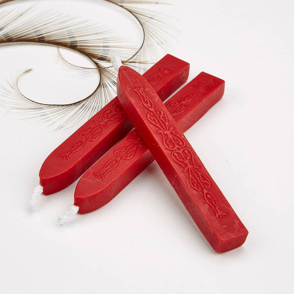 Sealing Wax Sticks with Wick Red at Boston General Store