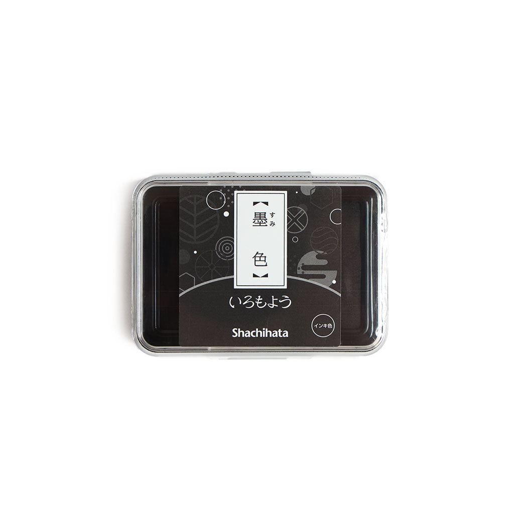 Shachihata Iromoyo Stamp Ink Pad sumino-iro (black)   at Boston General Store