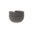 Concrete shaving bowl with lid on white background