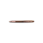 Brown rose gold pen on a white background