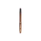 Brown Rose gold pen on a white background