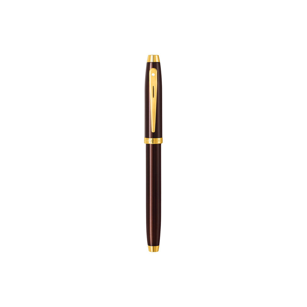 Sheaffer 100 Glossy Coffee Brown Rollerball Pen    at Boston General Store