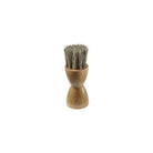 Shoe cream applicator brush on white background