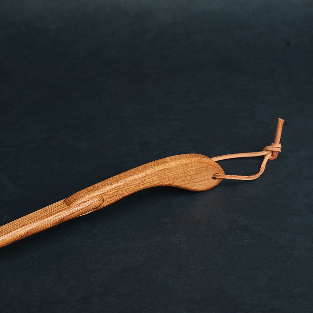 Long Shoe Horn with Leather Strap    at Boston General Store