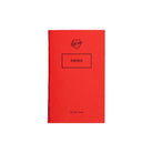 Red memo notebook by Silvine Originals on white background