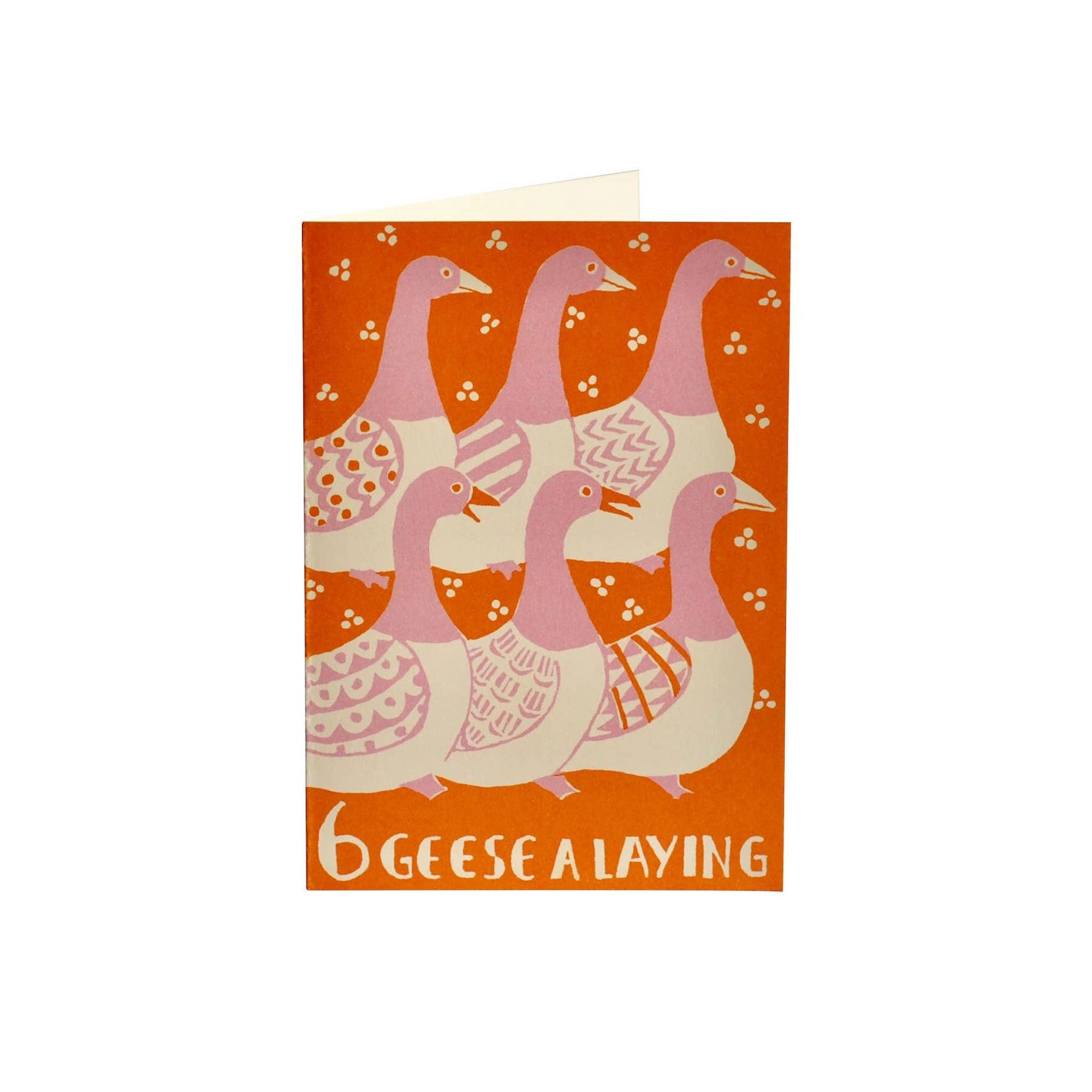 Six Geese A - Laying Holiday Card Boston General Store