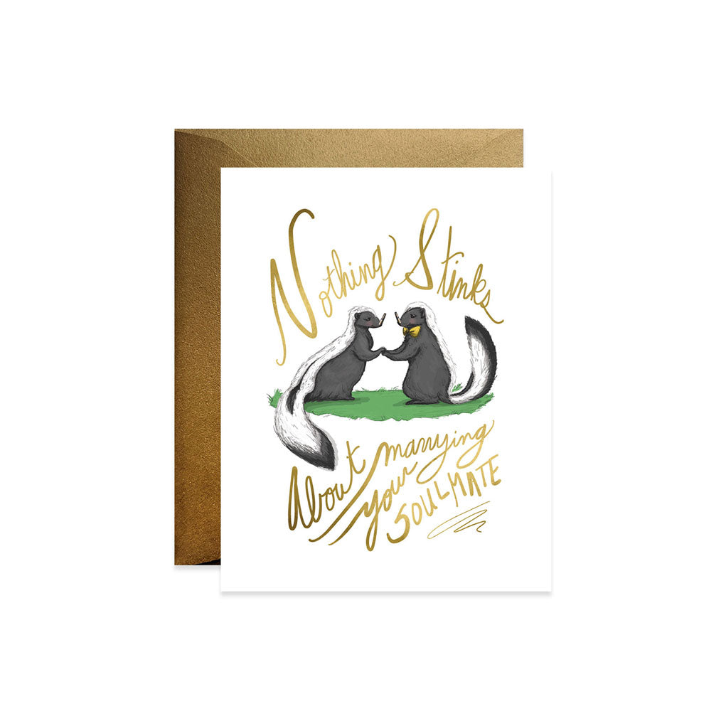 Skunk Wedding Card    at Boston General Store