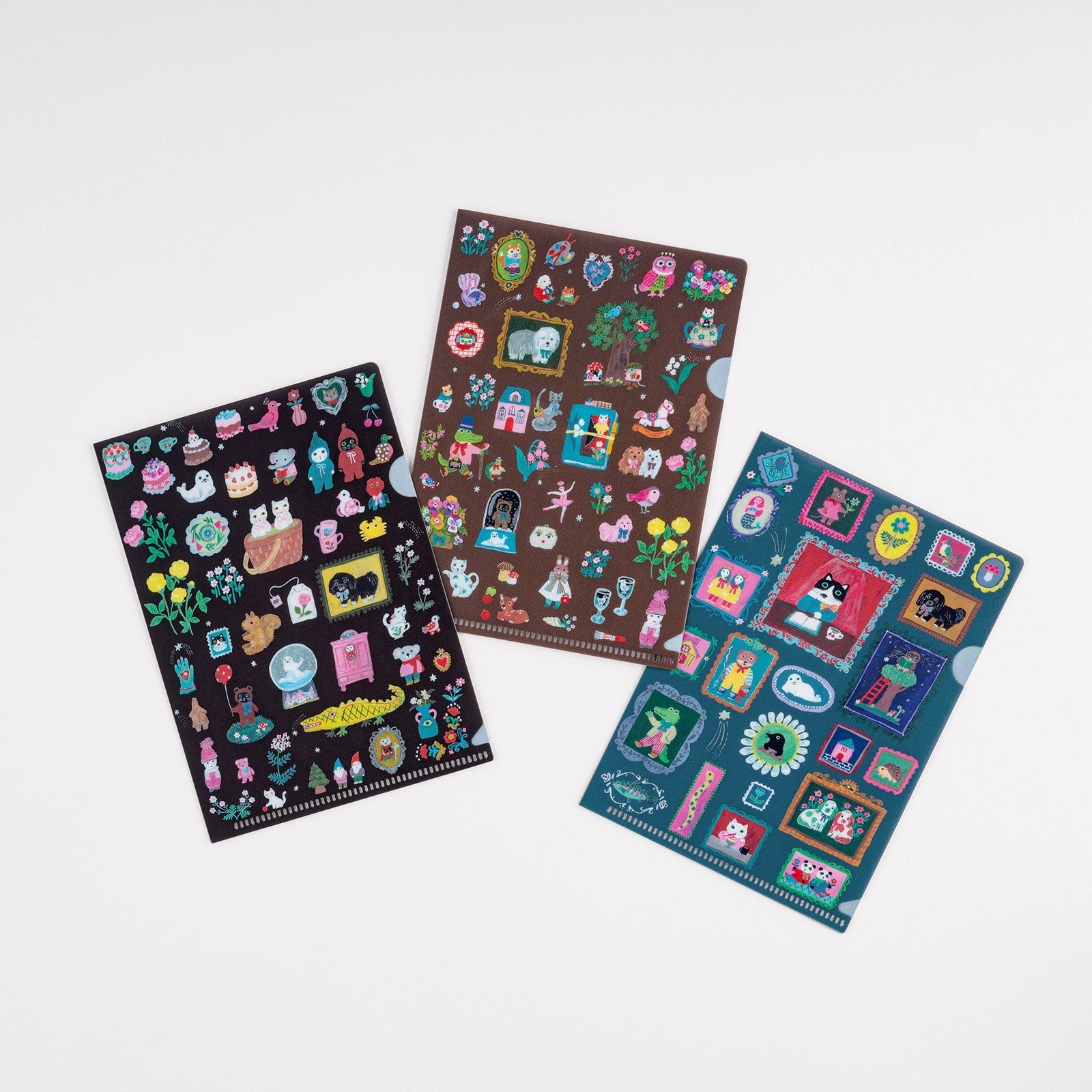 Hobonichi Folder Set of 3 for Original A6 Size - Yumi Kitagishi Little Gifts    at Boston General Store